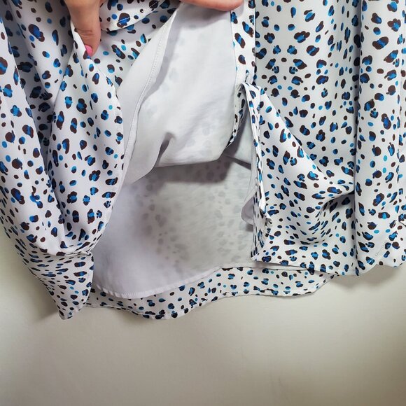 CABI Camilla Sleeveless Button Up Dress Sleeveless Leopard Print Women's Medium - Picture 8 of 14